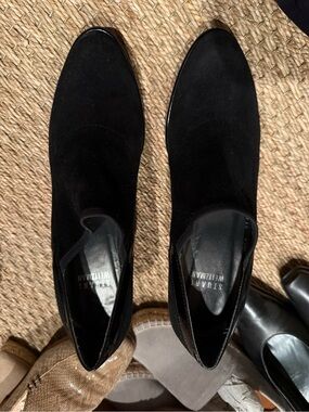 Stuart Weitzman Black Suede Chukka Boots